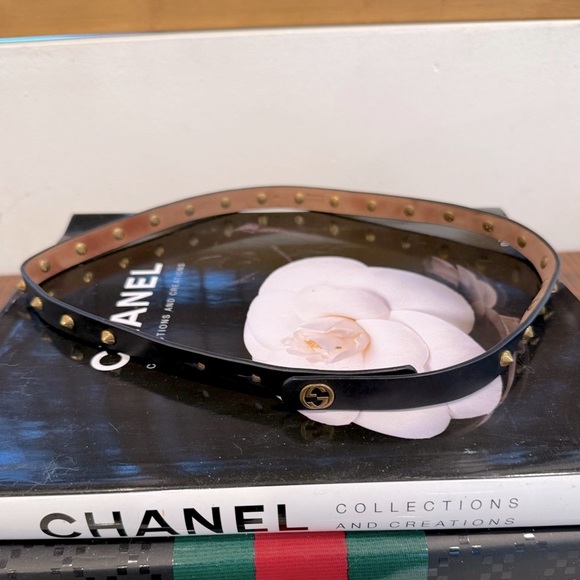 Gucci Studded Logo Belt - Picture 1 of 4